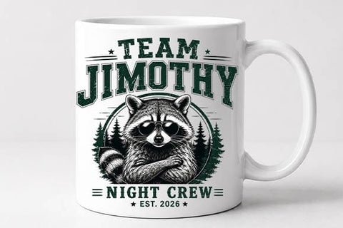 Cool Raccoon PNG Team Jimothy Night Crew Design SVG BillahCrafts 