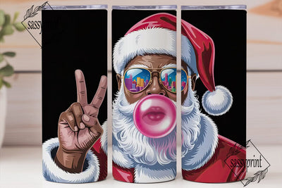 Cool Santa 20oz Tumbler Wrap Sublimation sassyprint 