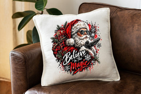 Cool Santa Believe In The Magic PNG Design SVG DesignDestine 