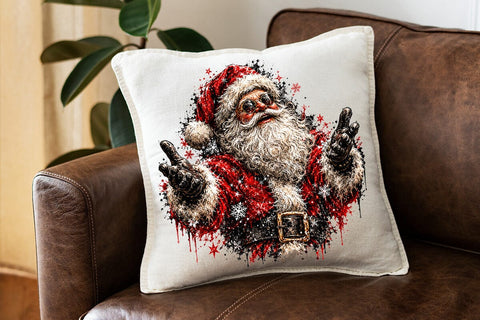 Cool Santa Claus Christmas PNG Design SVG DesignDestine 