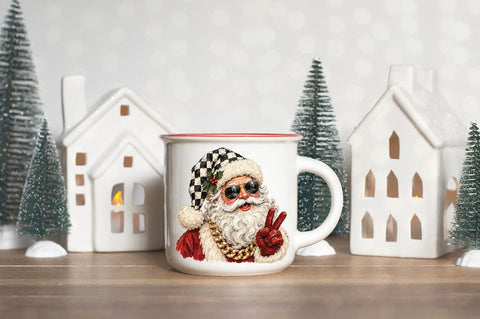 Cool Santa PNG, Sunglasses Christmas Santa Graphic Sublimation Pickled Thistle Creative 