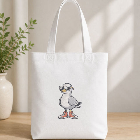 Cool Seagull with Sunglasses Machine Embroidery Design – Funny Beach Bird Embroidery File Embroidery/Applique DESIGNS PatternFeed8 