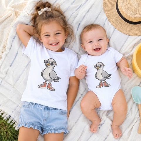 Cool Seagull with Sunglasses Machine Embroidery Design – Funny Beach Bird Embroidery File Embroidery/Applique DESIGNS PatternFeed8 