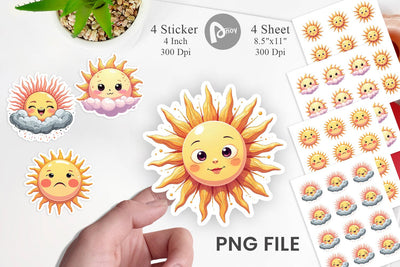Cool Soul Sun Sticker Sublimation artnoy 