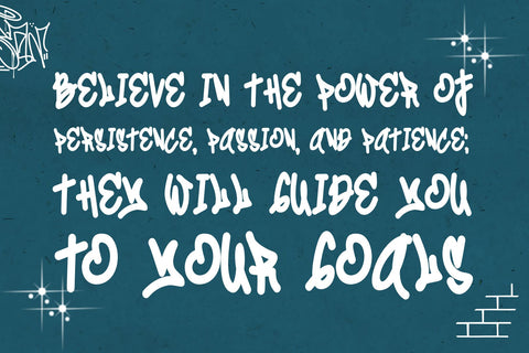 Coolest Hustle - Decorative Monoline Graffiti Font Font Mozzatype 