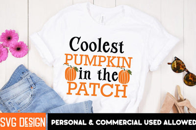 Coolest Pumpkin In The Patch,Halloween SVG Quotes,Halloween PNG, Halloween SVG SVG BlackCatsMedia 