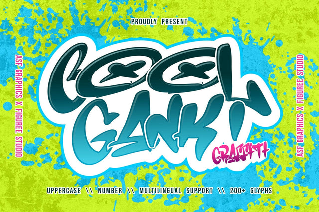 Coolgank - Dynamic Graffiti Font Font Mozzatype 