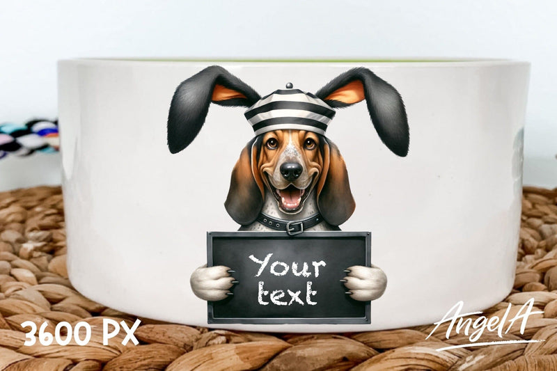 Coonhound / Easter dog / bad bunny / funny dog clipart Sublimation Angelina Semenova 