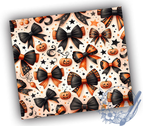 Coquette 20oz Skinny Tumbler PNG, Halloween Coquette Tumbler Sublimation Wrap, Straight & Tapered Tumbler Wrap, Instant Digital Download Sublimation ToriDesigns 