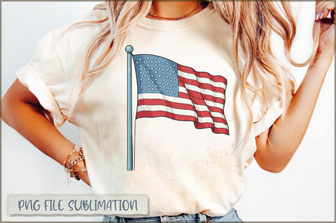 Coquette 4th of July American Flag PNG Sublimation Shetara Begum 