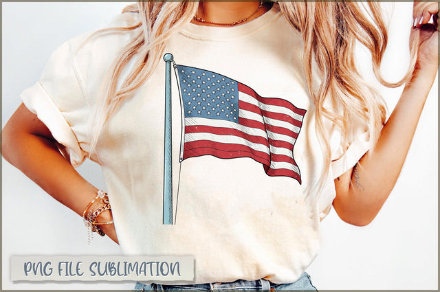 Coquette 4th of July American Flag PNG Sublimation Shetara Begum 