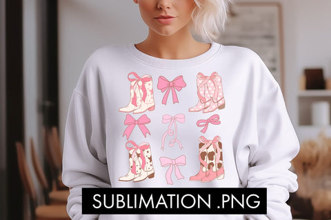 Coquette Aesthetic Cowgirl PNG Sublimation Sublimation Freeling Design House 