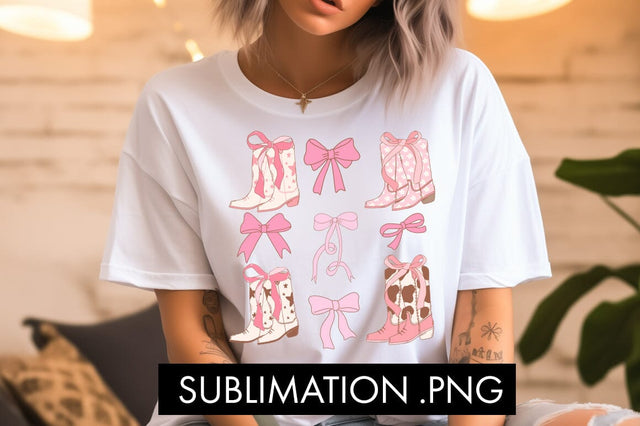 Coquette Aesthetic Cowgirl PNG Sublimation Sublimation Freeling Design House 