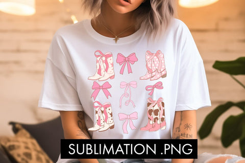 Coquette Aesthetic Cowgirl PNG Sublimation Sublimation Freeling Design House 