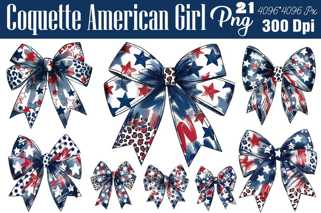 Coquette American Girl Png, 4th of July SVG Angelina750 