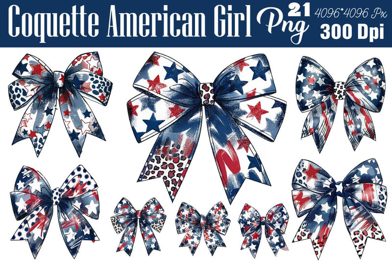Coquette American Girl Png, 4th of July SVG Angelina750 