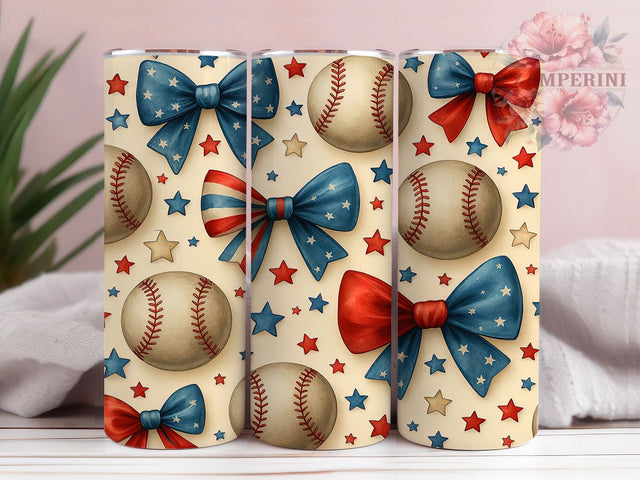 Coquette Baseball 20oz Tumbler, Baseball Tumbler Wrap, Sports Tumbler Design, 20oz Skinny Tumbler, Feminine Baseball Tumbler, Cute Baseball Tumbler, Coquette Sports Tumbler Sublimation Li Zamperini 