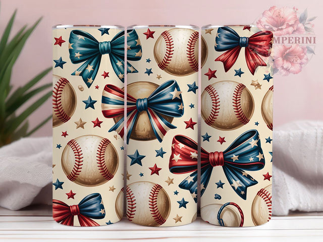 Coquette Baseball 20oz Tumbler, Baseball Tumbler Wrap, Sports Tumbler Design, 20oz Skinny Tumbler, Feminine Baseball Tumbler, Cute Baseball Tumbler, Coquette Sports Tumbler Sublimation Li Zamperini 