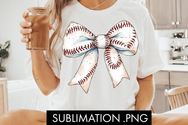 Coquette Baseball Bow PNG Sublimation Sublimation Freeling Design House 