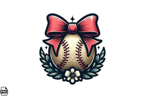 Coquette Baseball PNG Printable File SVG Creativedesigntee 