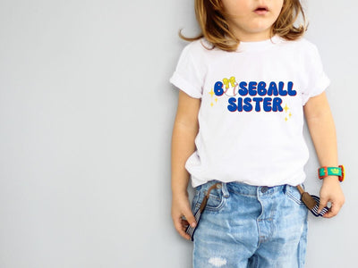 Coquette Baseball Sister SVG | Cute Sports Sibling Digital Design Sublimation So Fontsy VIP Design Shop 