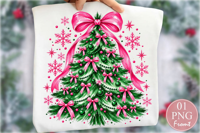 Coquette Bow Christmas Tree PNG Sublimation nirmal108roy 