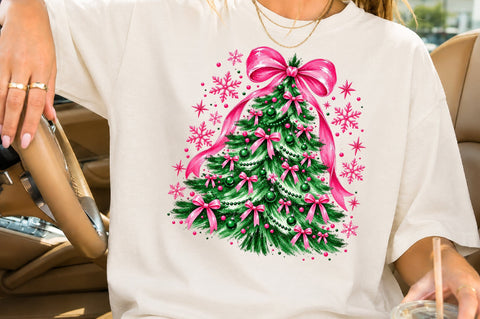 Coquette Bow Christmas Tree PNG Sublimation nirmal108roy 