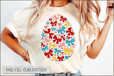 Coquette Bow Easter Egg Sublimation Sublimation Shetara Begum 