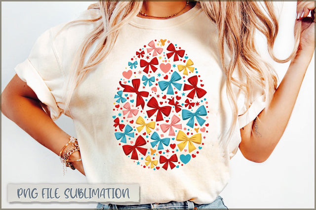 Coquette Bow Easter Egg Sublimation Sublimation Shetara Begum 