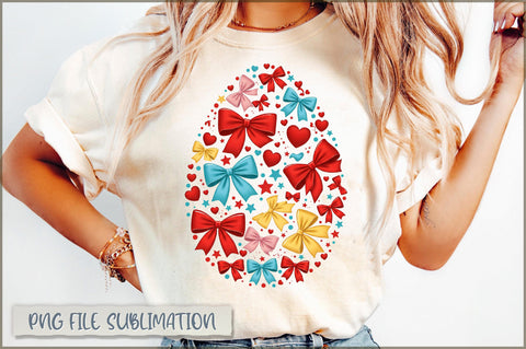 Coquette Bow Easter Egg Sublimation Sublimation Shetara Begum 