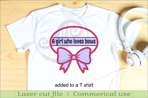 Coquette bow name wall sign SVG APInspireddesigns 