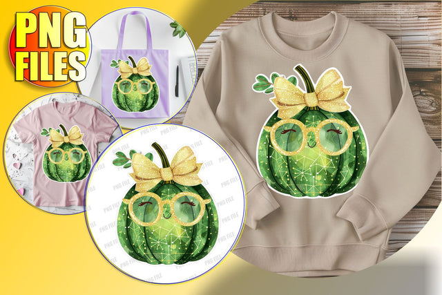 Coquette Bow Pumpkin for Sublimation - Halloween Fall PNG Sublimation afrosvg 