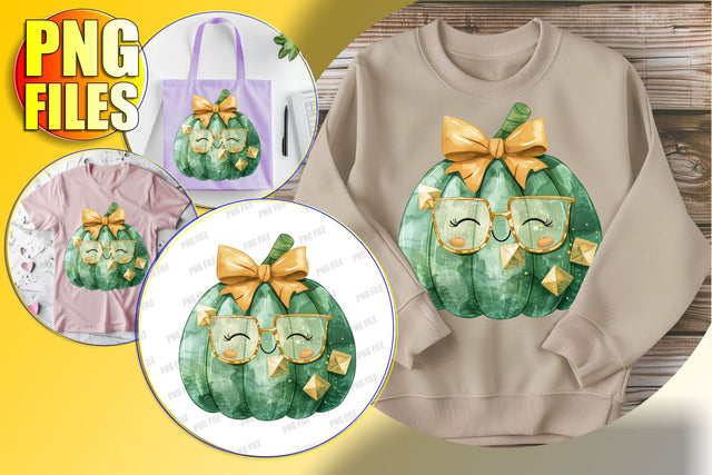 Coquette Bow Pumpkin Sublimation PNG for Halloween Fall Sublimation afrosvg 