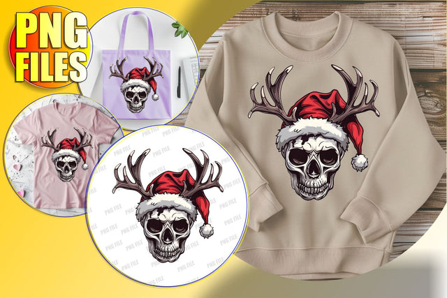 Coquette Bow Skull Design for Sublimation - Fall PNG Sublimation afrosvg 