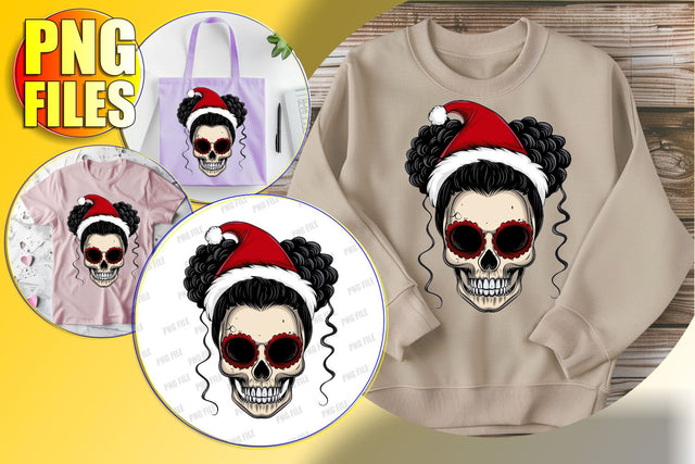 Coquette Bow Skull for Fall Sublimation Clipart - Halloween Sublimation afrosvg 