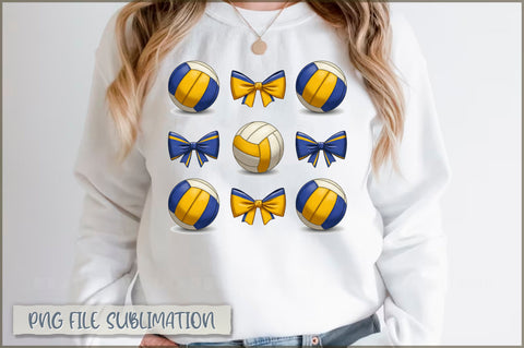 Coquette Bow Volleyball PNG, Game Day Volleyball Sublimation Shetara Begum 