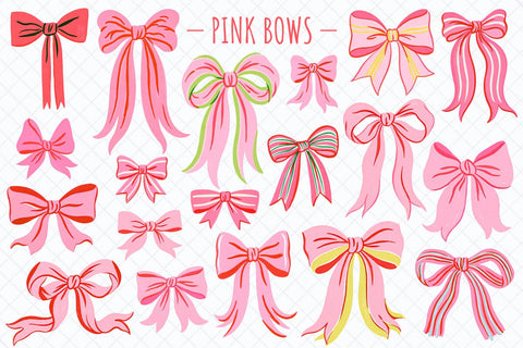 Coquette Bows Clipart – 55 PNG Sublimation TanyaPrintDesign 