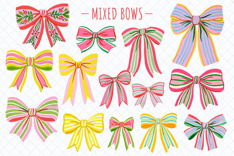 Coquette Bows Clipart – 55 PNG Sublimation TanyaPrintDesign 