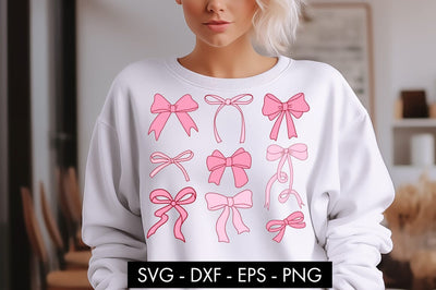Coquette Bows SVG PNG Cut file SVG Freeling Design House 