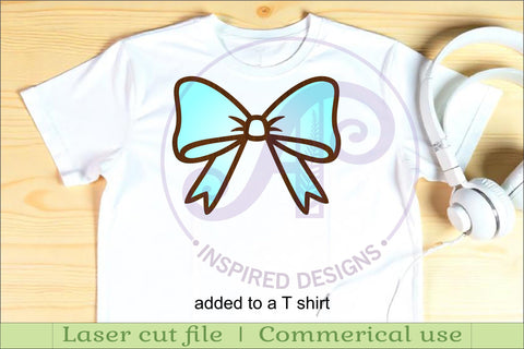 Coquette Bows two layer cut outs - SVG laser cut file SVG APInspireddesigns 