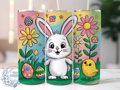 Coquette Bunny Bow 20oz Tumbler, Easter Bunny, Easter Egg, 20oz Tumbler Wrap, Sublimation PNG, Spring Cup Design, Holiday Gift Sublimation ToriDesigns 