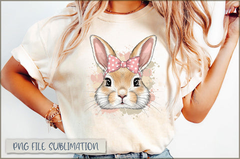 Coquette Bunny Bow Easter Glitter Sublimation Sublimation Shetara Begum 