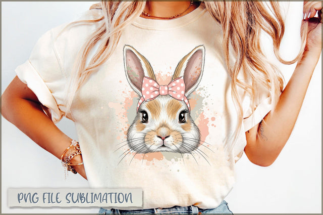 Coquette Bunny Bow Easter Glitter Sublimation Sublimation Shetara Begum 