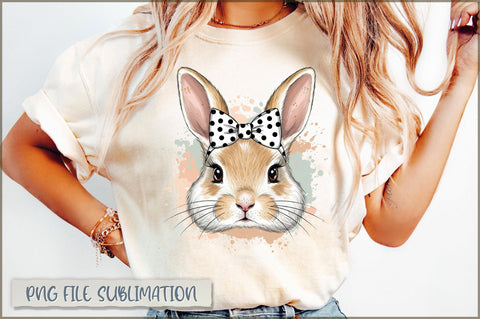 Coquette Bunny Bow Easter Glitter Sublimation Sublimation Shetara Begum 