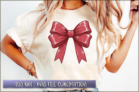 Coquette Christmas Bow Sublimation Sublimation Shetara Begum 