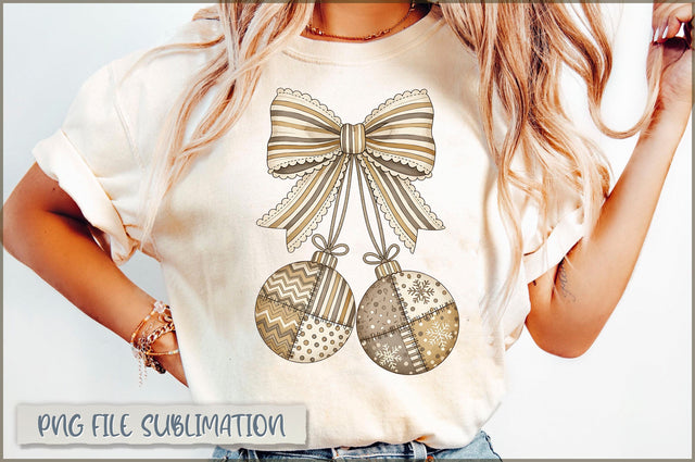 Coquette Christmas Cherries Patchwork PNG, Christmas Bow Sublimation Shetara Begum 