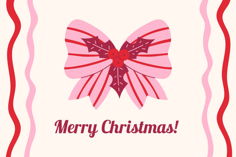 Coquette Christmas PNG Clipart Sublimation Rin Green 