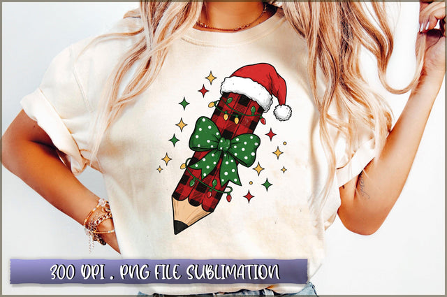 Coquette Christmas Teacher PNG Sublimation Shetara Begum 