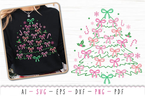 Coquette Christmas Tree SVG, Holiday SVG PNG SVG SVG Studio 