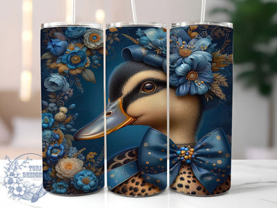 Coquette Cute Goose Tumbler, Cute Goose Tumbler, Girly 20oz Wrap, Sublimation Design, Stylish Gift Idea, Feminine Goose Wrap, Coquette Animal Tumbler Sublimation ToriDesigns 